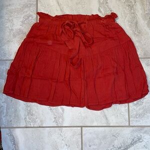 Rust Colored Tie Skirt